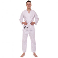 Кімоно карате біл MATSA MA-0016 240г х/б